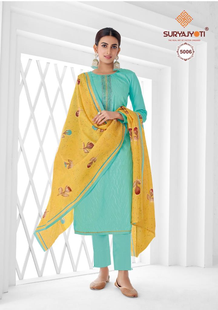 Nushrat Vol 5 Suryajyoti Pant Style Suits Manufacturer Wholesaler