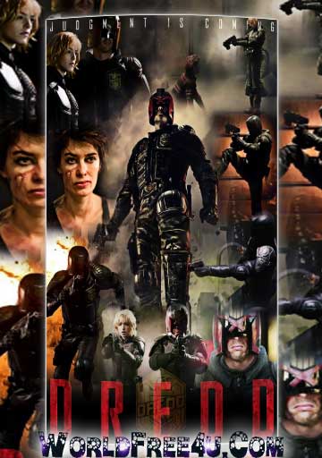 Poster Of Dredd (2012) In Hindi English Dual Audio 300MB Compressed Small Size Pc Movie Free Download Only At worldfree4u.com
