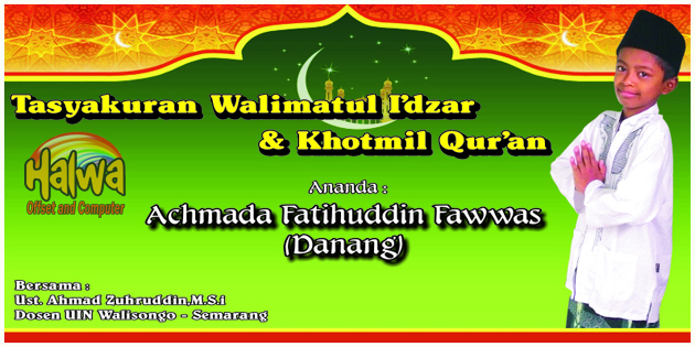 SPANDUK WALIMATUL KHITAN SPANDUK WALIMATUL KHITAN