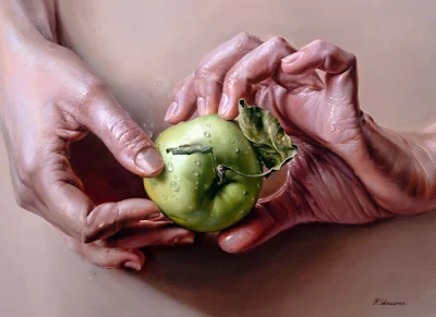 The apple of Paradise painting Valery Shishkin