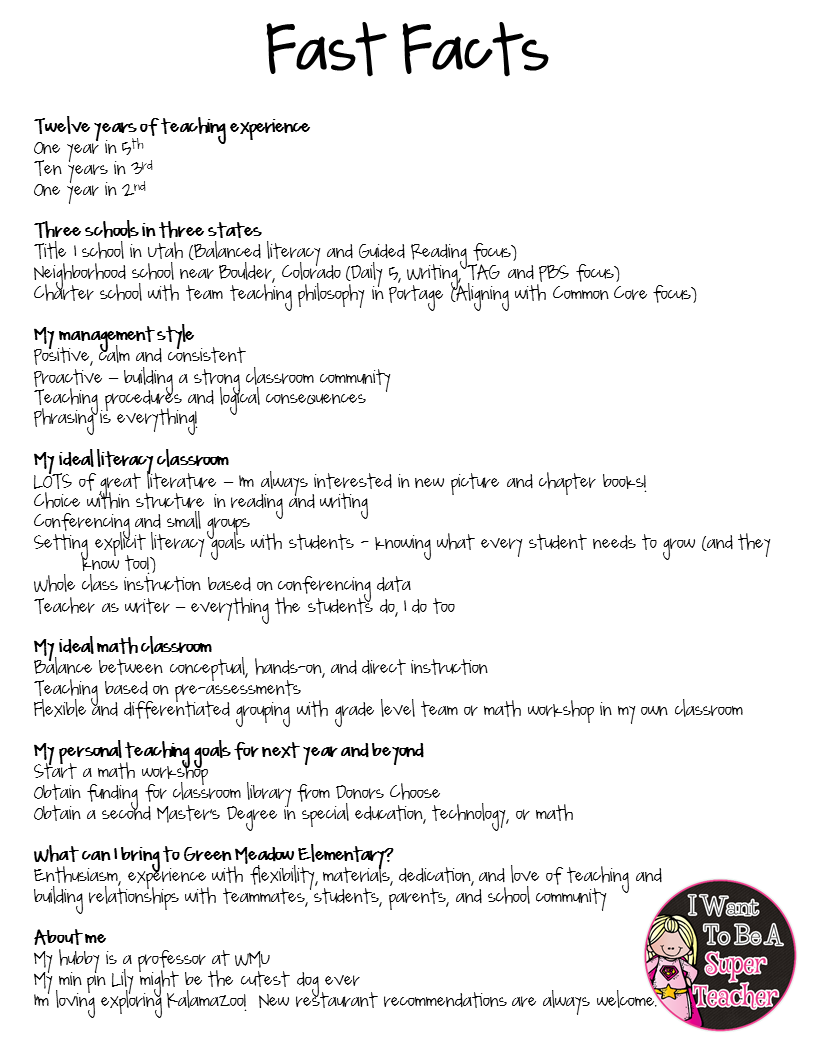 Essay for teacher interview