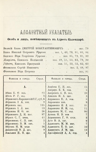 Адрес календарь Справочная книжка Полтавской губернии 1904 год