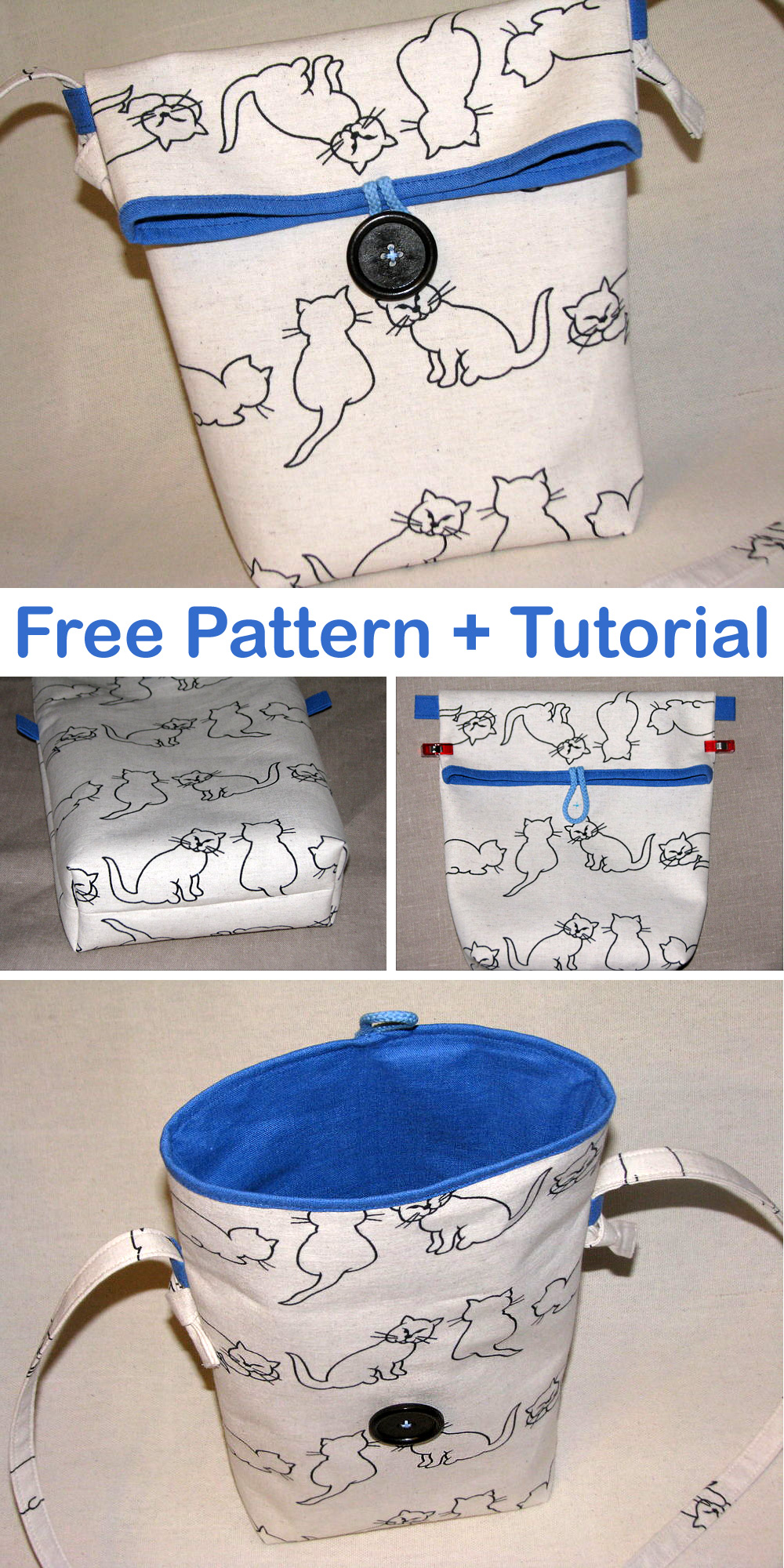 Easy Purse Bag. Free Pattern + Tutorial