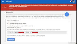 Cara Mengatasi Masalah File Ads.txt Google Adsense Pada Blogger