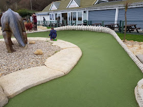 Jurassic Bay Adventure Golf course in Shanklin, Isle of Wight. Photo by Dan Paynton, 31 March 2018