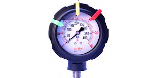 all plastic industrial process measurement corrosion resistant pressure gauge