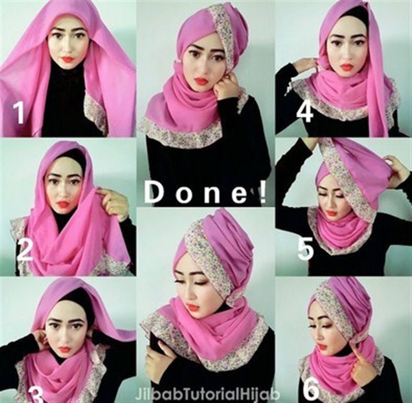 tutorial hijab segi empat untuk wisuda terbaru