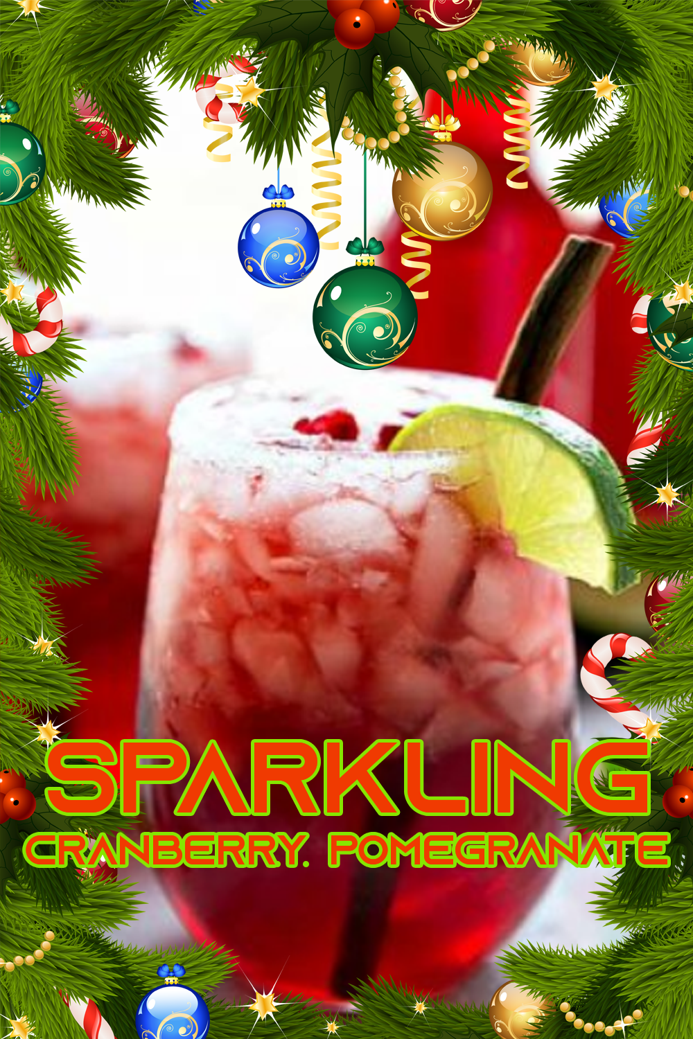 Sparkling Cranberry Pomegranate for Christmas Recipe