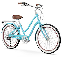 Sixthreezero EVRYjourney Women's Touring Hybrid Cruiser Bicycle, teal