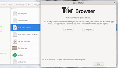 Click Connect to connect to Tor
