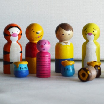 Winnie the Pooh Peg Dolls