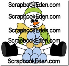 snowman with snowballs colored-250jl