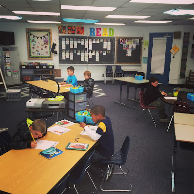 Flexible Seating in a First Grade Classroom