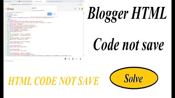 What to do when HTML code does not work in Blogger