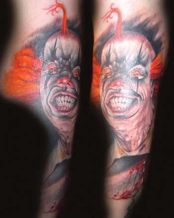 CLOWNS 3 Tattoo Motive Unfamiliar Area