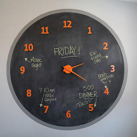 How to Make Your Own Giant Chalkboard Wall Clock