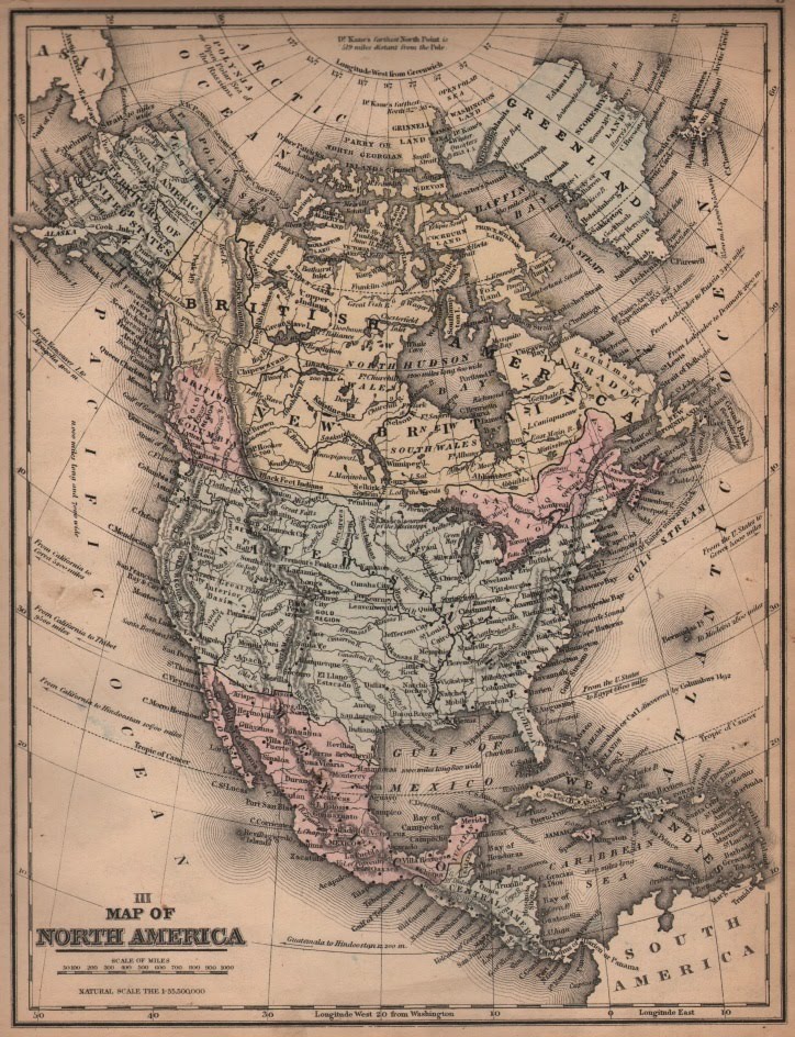 Map American West Map American West