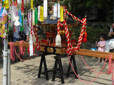 機物神社の七夕祭り　神輿