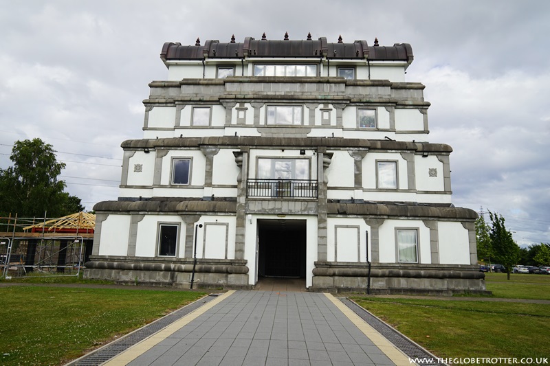 East Entrance Tower at Shri Venkateswara Balaji Temple near Birmingham