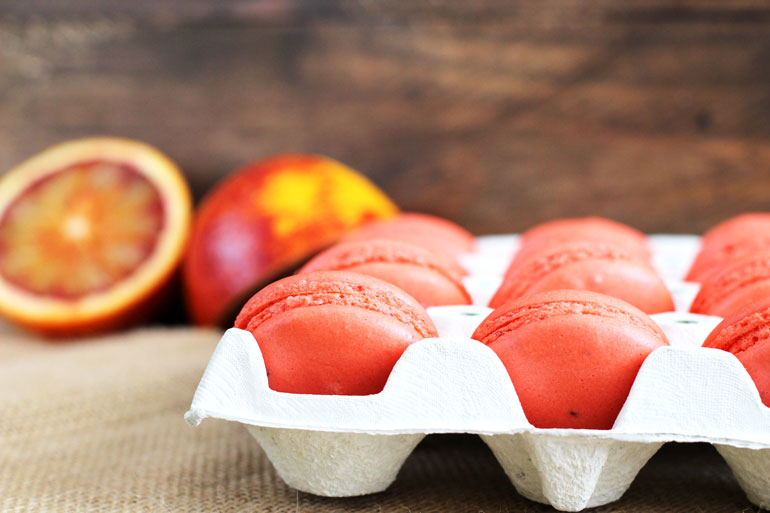 COMO HACER MACARONS FRANCESES CON NARANJA SANGUINA