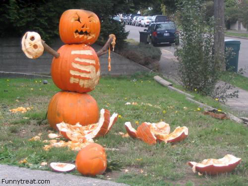 Funny Pissed Pumpkin