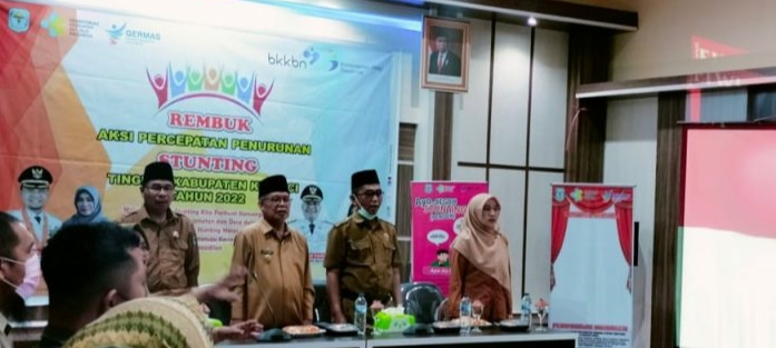 Wabub Ami Taher Hadiri Rembuk Stunting Bersama Tim TPPS Kabupaten, Kecamatan dan Desa