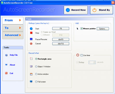 AutoScreenRecorder Pro 3.0 - Phần mềm quay màn hình máy tính