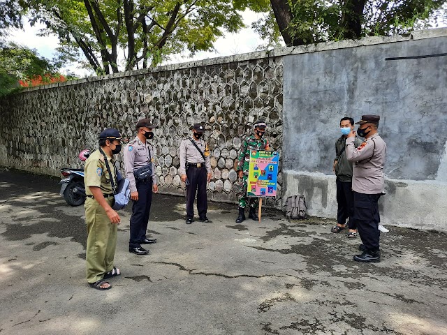  Koramil 12/Bendosari Beserta Satgas Covid-19 Kecamatan Bendosari Terus Giatkan Himbauan 5M
