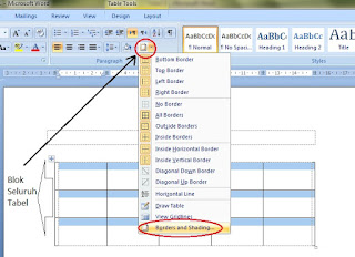 Tabel dipakai untuk menyajikan data biar lebih terang dan praktis dipahami Cara Membuat Tabel Pada Microsoft Word 2007 dan Modifikasi Tabel Untuk Keperluan Administerasi