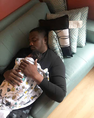 Ghanaian actor John Dumelo welcomes baby boy