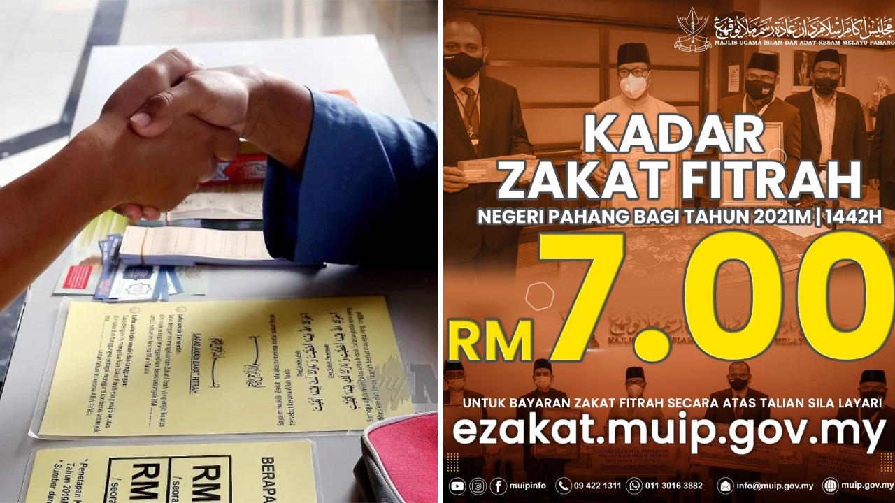 Kadar Zakat Fitrah Di Pahang Untuk Tahun 2021 Kekal RM7. Ini 3 