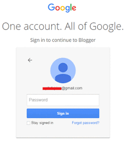 Masukkan Password Gmail 
