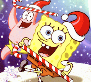 bob esponja disfrazado de pap noel dibujo de bob esponja en navidad para imprimir