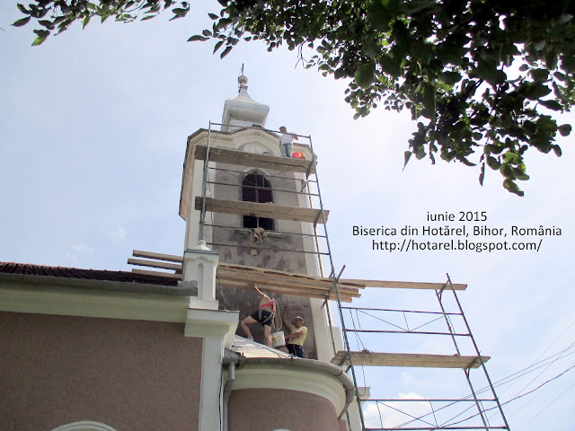 Biserica din Hotarel, Bihor, Romania iunie 2015 ; satul Hotarel comuna Lunca judetul Bihor Romania