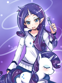 Her hair was driving Humanized Rarity crazy