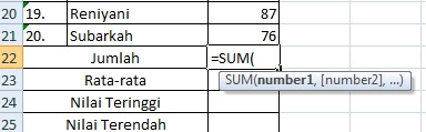 Rumus Mencari Nilai Tertinggi dan Terendah di Microsoft Excel Cara/Rumus Mencari Nilai Tertinggi dan Terendah di Microsoft Excel