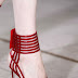 high heel red sandals