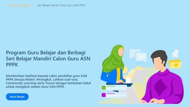 cara daftar guru belajara asn pppk