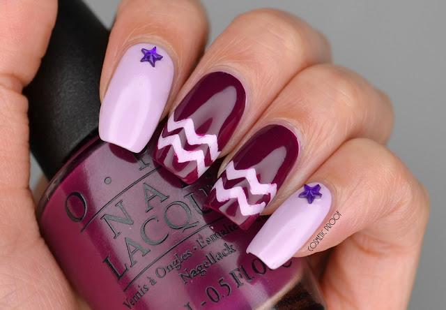 OPI Purple Nail Art