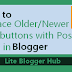 How to Replace Older/Newer Post buttons with Post Titles in Blogger