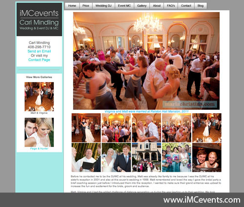 Wedding Dj Website Template Buy and download ready made website template