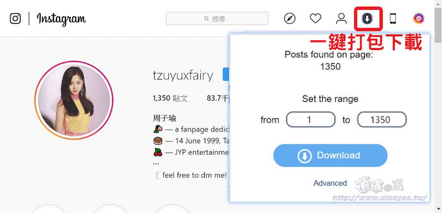 Downloader for Instagram 擴充功能