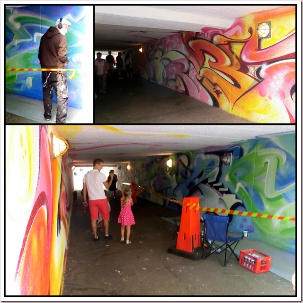 2014-09-06 street art, harvest festival, canoes