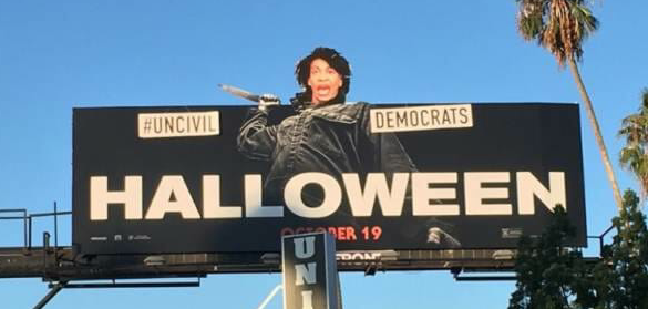 EPIC! Street Artist Sabo Depicts Mad Maxine Waters as ‘HALLOWEEN’ Villain