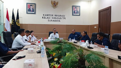 Tingkatkan Sinergitas, Imigrasi kelas 1 Khusus Surabaya Jalin Kerjasama Dengan IJTI Sidoarjo