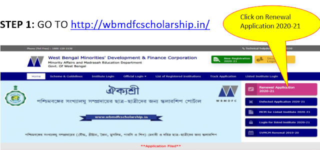 apply for scholarships online in West Bengal- Aikyashree 2020