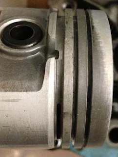 ローバーミニクーパー用FLAT PISTON RING SLIT 洗浄後