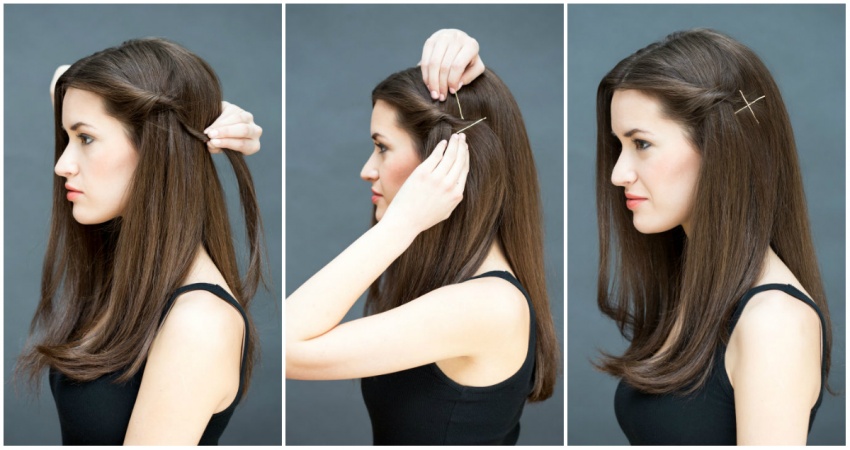 8 easy hairstyles for 10 seconds