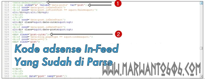 Cara Pasang Iklan AdSense  In-Feed di Template Evo Magz