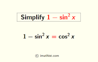 1-sin^2 x Formula